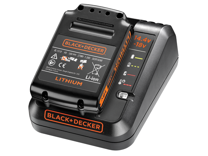 Black & Decker - Black & Decker ASD 18 KB Perceuse-visseuse sans fil  Autosense 18 V + 2x Batteries 1,5 Ah + Chargeur + Coffret - Perceuses,  visseuses sans fil - Rue du Commerce